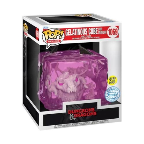 Φιγούρα Funko POP! Deluxe: Dungeons & Dragons - Gelatinous Cube with Dracolich (GITD) #1069 (Exclusive)