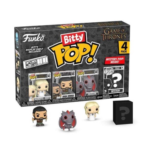 Funko Bitty POP! Game of Thrones - Daenerys Targaryen, Khal Drogo, Drogon & Chase Mystery 4-Pack Φιγούρες