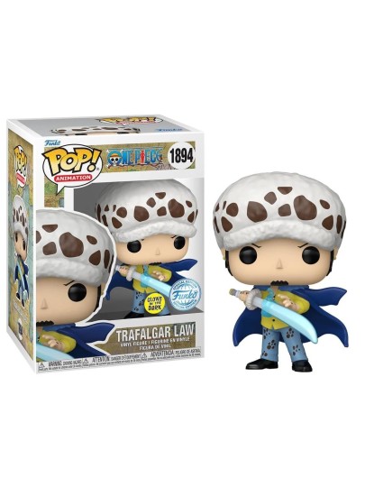 Φιγούρα Funko POP! One Piece - Trafalgar Law (with Blue Anesthesia) (GITD) #1894 (Exclusive)