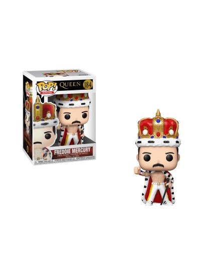 Funko POP! Rocks: Queen - Freddie Mercury (King) #184 Φιγούρα