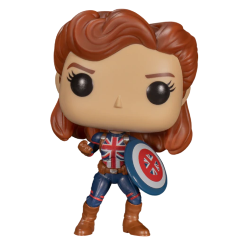 Funko POP! Marvel: What If - Captain Carter with Shield #875 Φιγούρα (Exclusive)